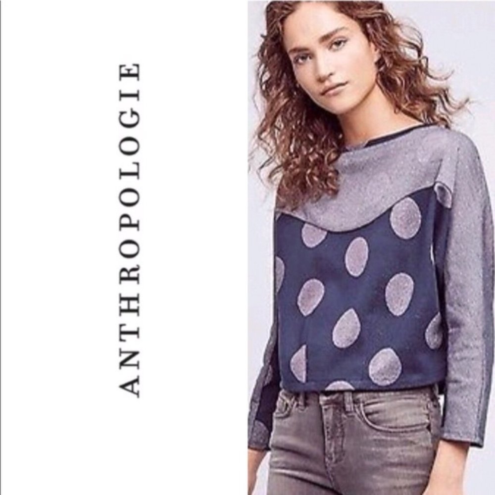 Anthropologie cropped sweater/sweatshirt